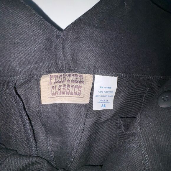 Frontier Classics Mens Black Drifter Trousers Pants Size 36 Reenactment Western - Picture 5 of 10